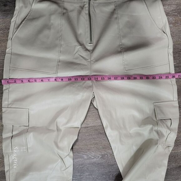 Faux Leather Joggers - Picture 8 of 8